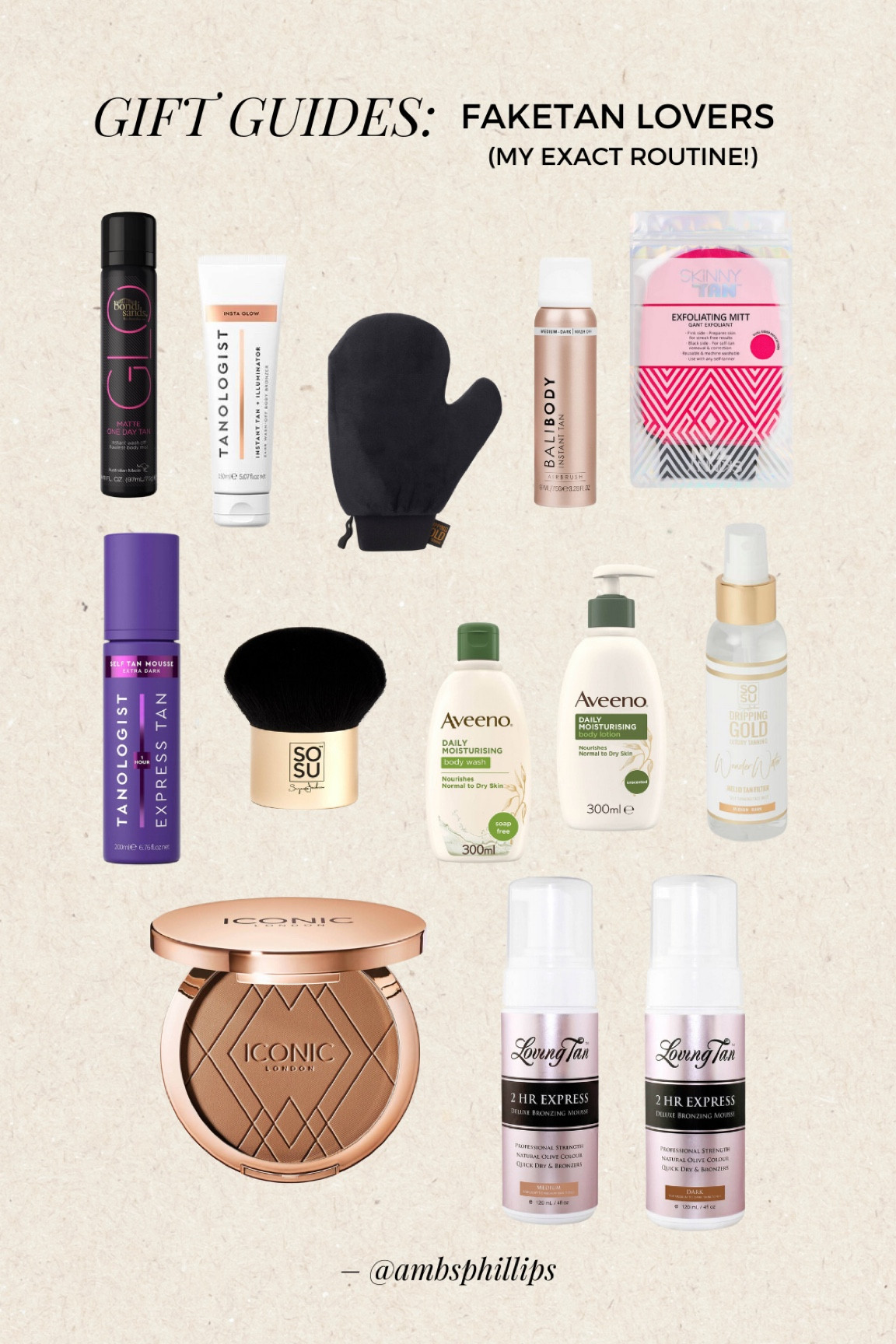 Gift guide: faketan edition!!! 🍊 my holy grail products 🧡

#LTKunder50 #LTKSeasonal #LTKbeauty