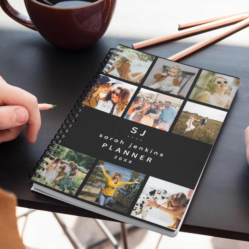 Modern Initial/Name Photo Collage 2025 Yearly | Zazzle