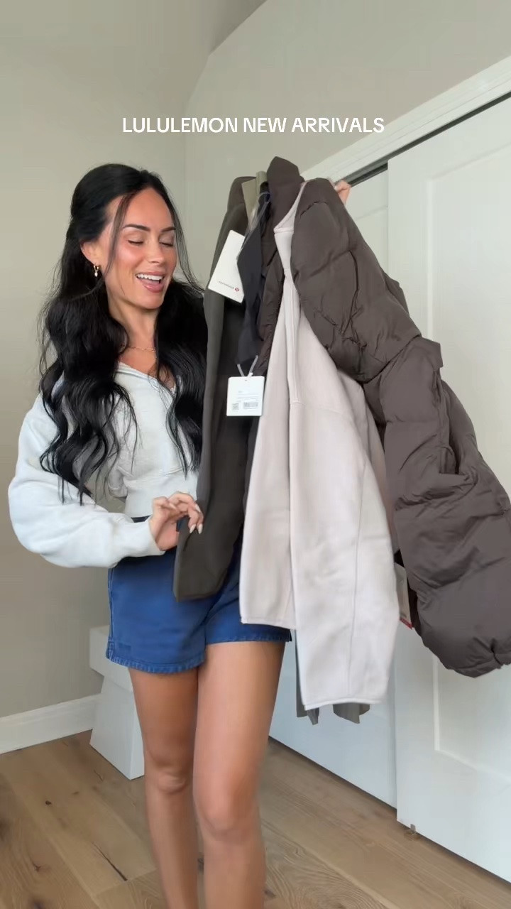 Obsessed with these new lululemon arrivals 🍂 I love a good fleece! I’ll have everything linked + all my sizing details for each item on my LTK 🫶🏻

My sizing: 5’7”, 145 lbs, 32DD