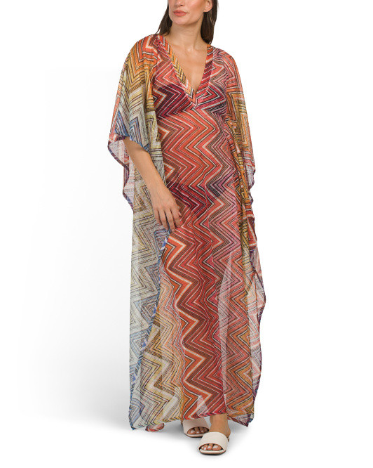 Made In Italy Long Cover-up Kaftan | TJ Maxx
