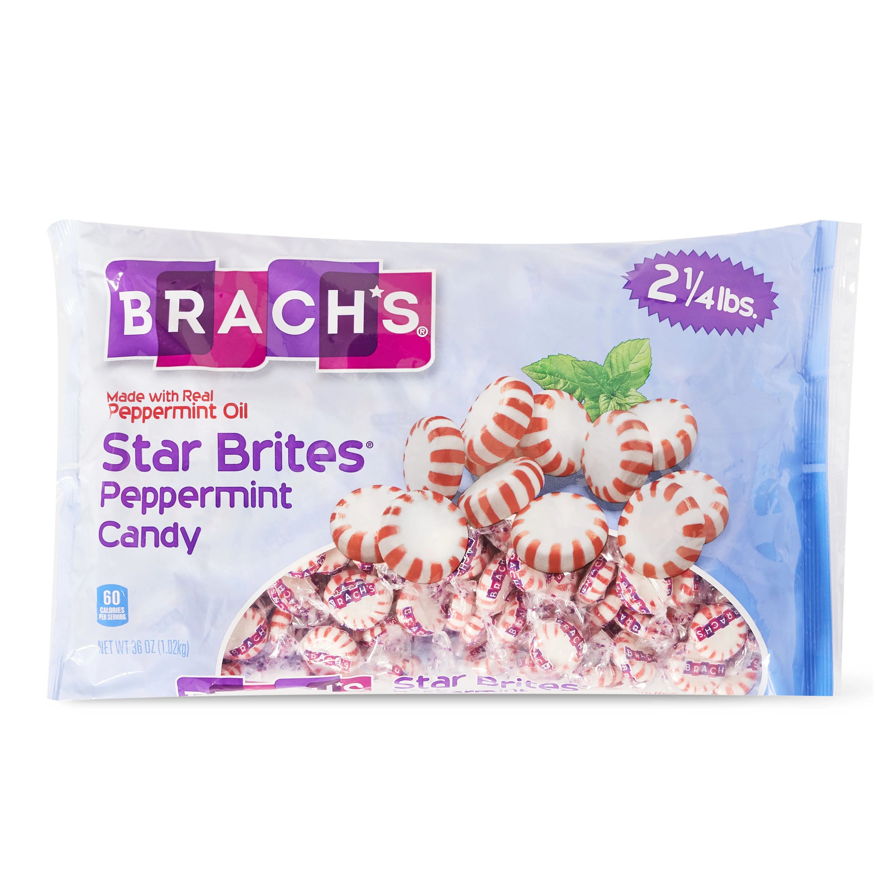 Brach's Star Brites, Individully Wrapped, Peppermint Candy, 36 oz Bag | Walmart (US)