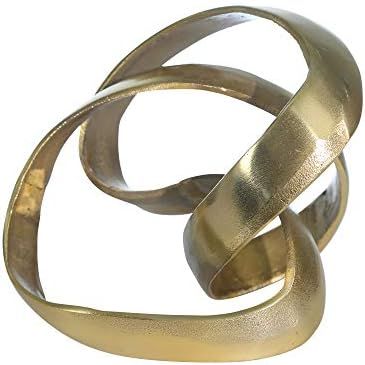 Sagebrook Home 14585-01 Aluminum Knot Sculpture, 7", Gold, 9 x 9 x 7 | Amazon (US)