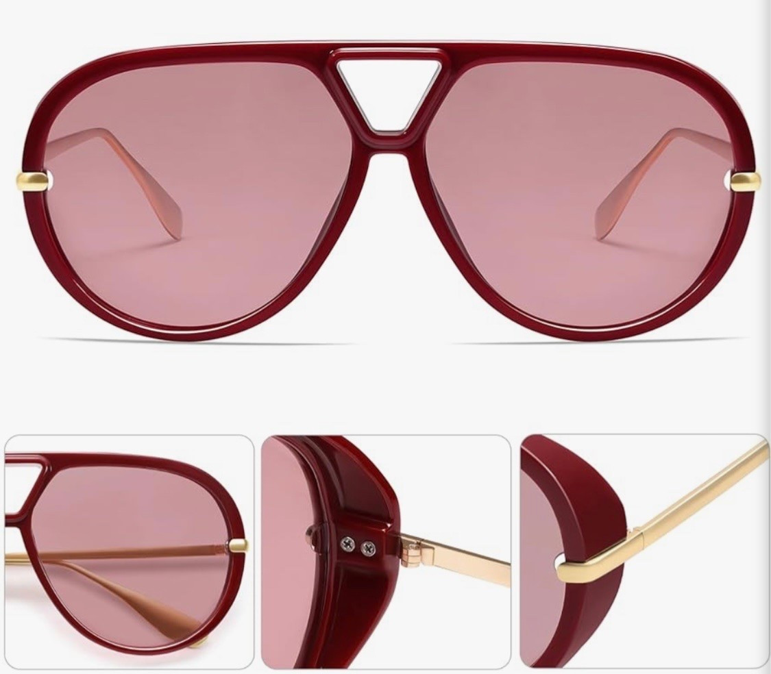 Oversized Trendy Polarized Aviator Sunglasses for Women Men Retro Round Sunglasses Vintage Shield Shades VL9798

#LTKgrwm #LTKootd #LTKSaleAlert