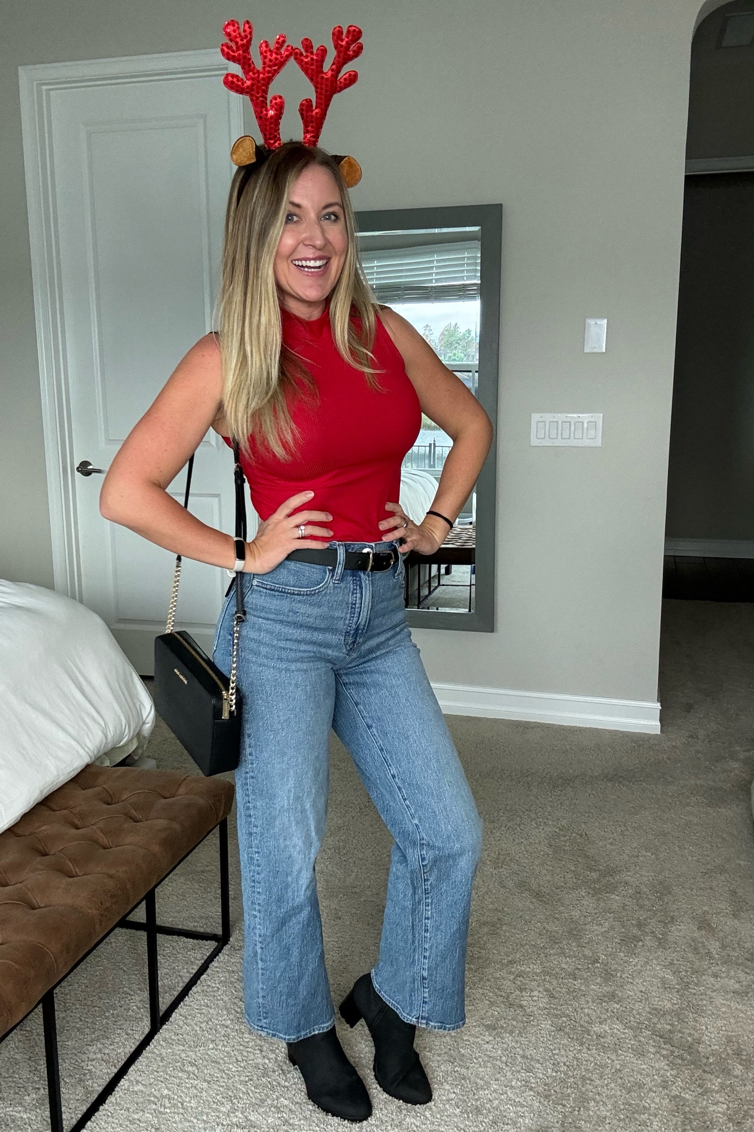Warm weather Christmas outfit perfect for family activities. Comfortable cozy and bringing all the cheer!

Jeans size 26
Top size small

Almost 5’6"

#LTKHoliday #LTKparties #LTKSeasonal