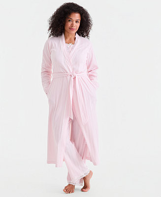 Charter Club Women's Lace-Trim Pointelle Robe, Macy's Exclusive - Macy's | Macy's