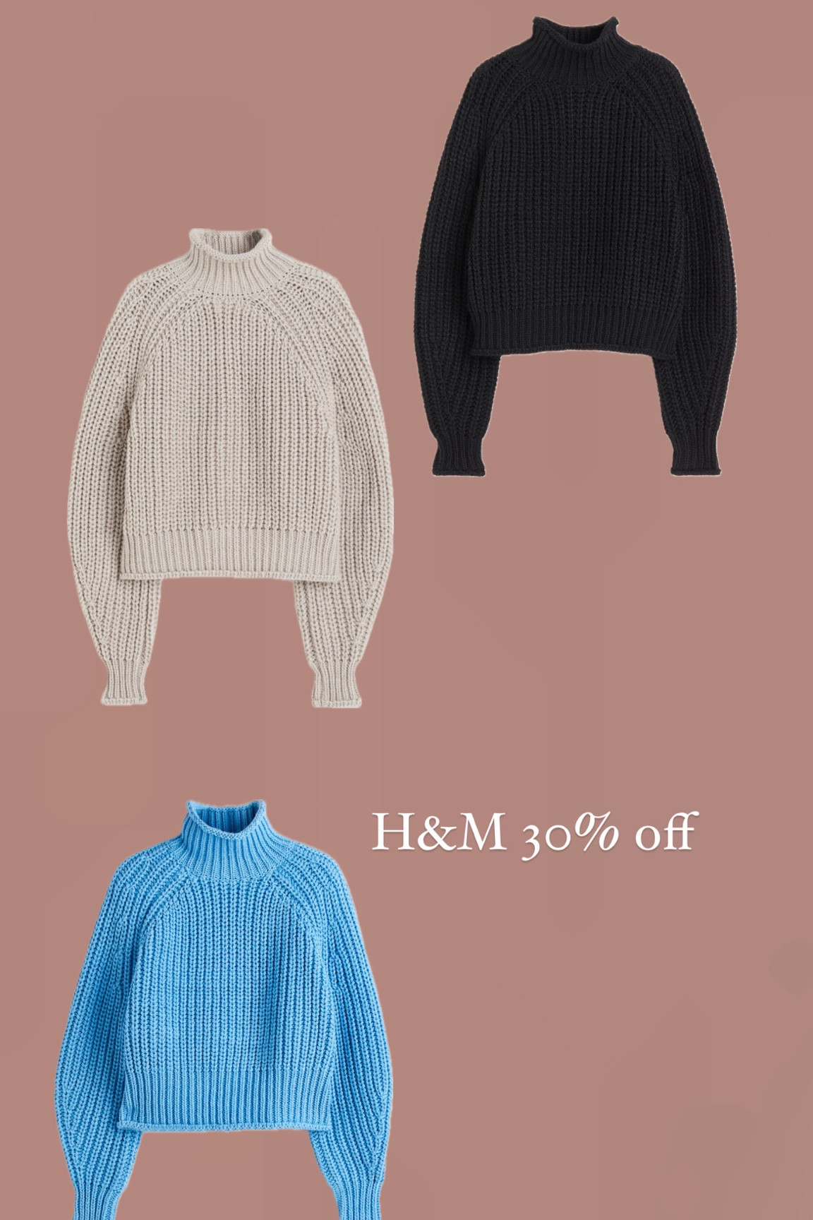 H&M is 30% off right now! I grabbed this sweater that is between $10-$20 depending on the color you get and I cannot wait! 

#LTKstyletip #LTKCyberWeek #LTKHoliday