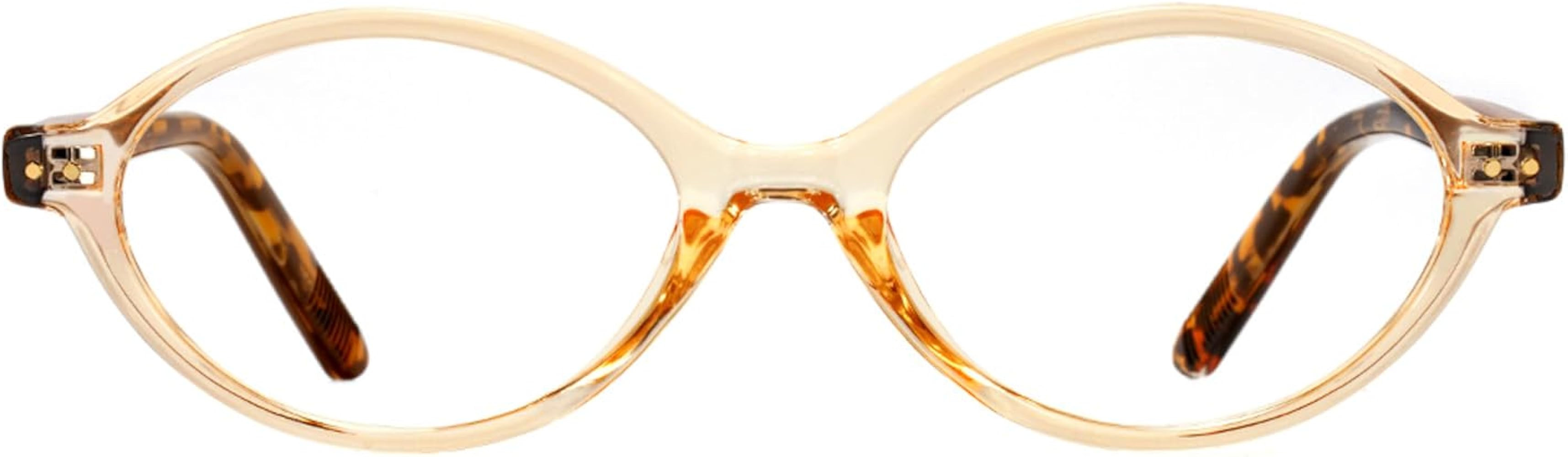 TIJN Olisa Blue Light Blocking Glasses for Women Men,Oval Glasses Frame Bluelight Glasses for Gam... | Amazon (US)