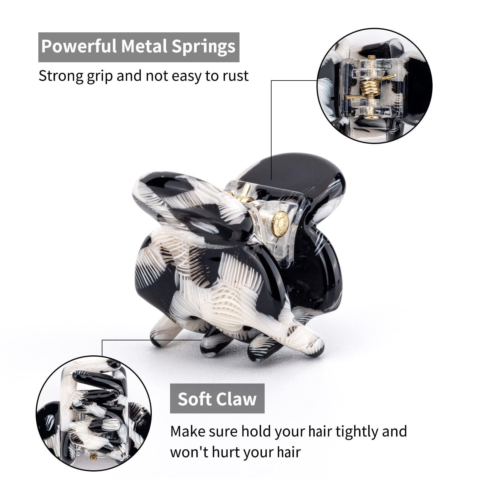 Cobahom 12Pcs 0.79 Inch Extra Small Claw Clips for Thin Thick Hair, Super Mini No-Slip Jaw Clips ... | Amazon (US)