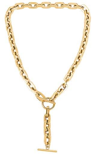 Cameron Toggle Lariat Necklace in Gold | Revolve Clothing (Global)