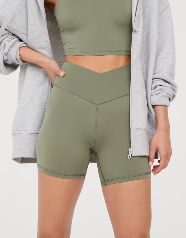OFFLINE By Aerie Real Me Crossover 5" Bike Short | American Eagle Outfitters (US & CA)