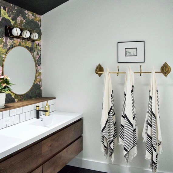 Turkish Towel Andrea Bath Towel Beach Travel Peshtemal Fouta Sarong Cotton Bamboo Towels | Etsy (US)