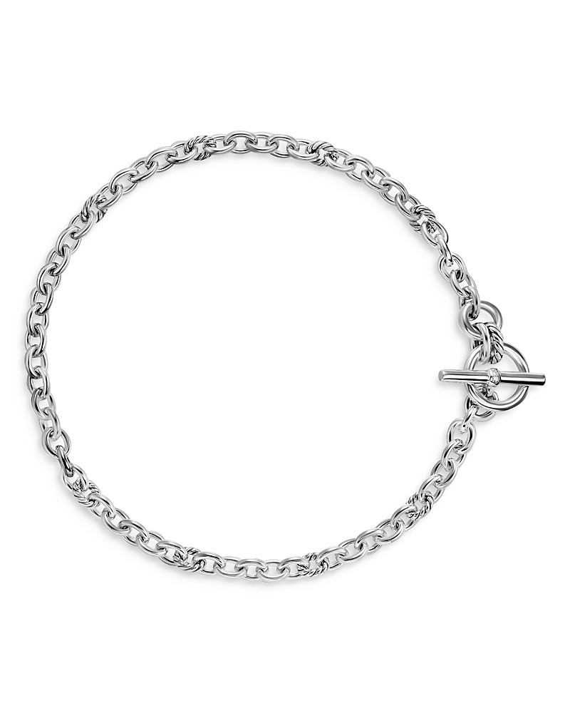David Yurman Mercer Toggle Chain Necklace in Sterling Silver with Diamonds, 12.7mm | Bloomingdale's (US)