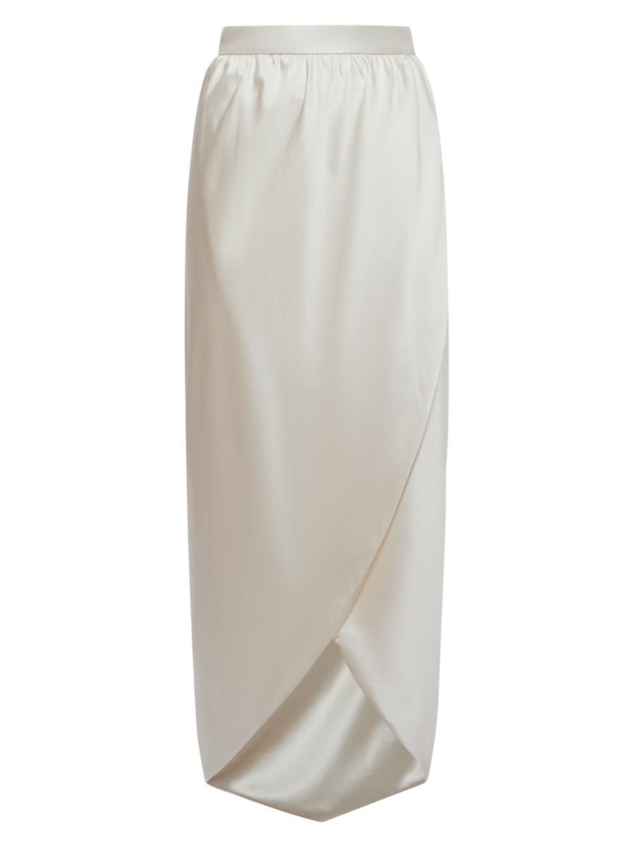 Tyra Silk Wrap Midi-Skirt | Saks Fifth Avenue