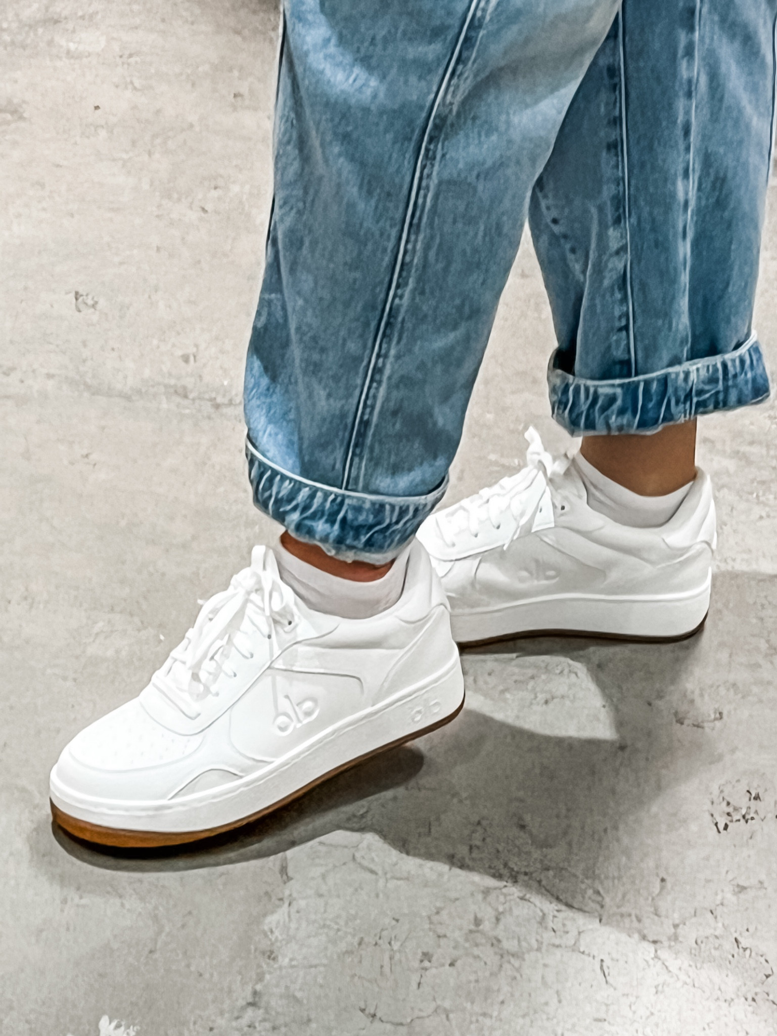 These Alo sneakers are too good. Wearing a 9.5 here but would maybe size up to a 10 as they ran slightly short on me. I’ve heard they also run narrow so if you have a wider foot, size up a half a size. These are the perfect shoes to wear coming from a workout class, running errands, t-ball games and everything in between! They come in multiple different colors as well. Upgrade your look with comfort and style. 

#LTKshoecrush #LTKfitness #LTKstyletip