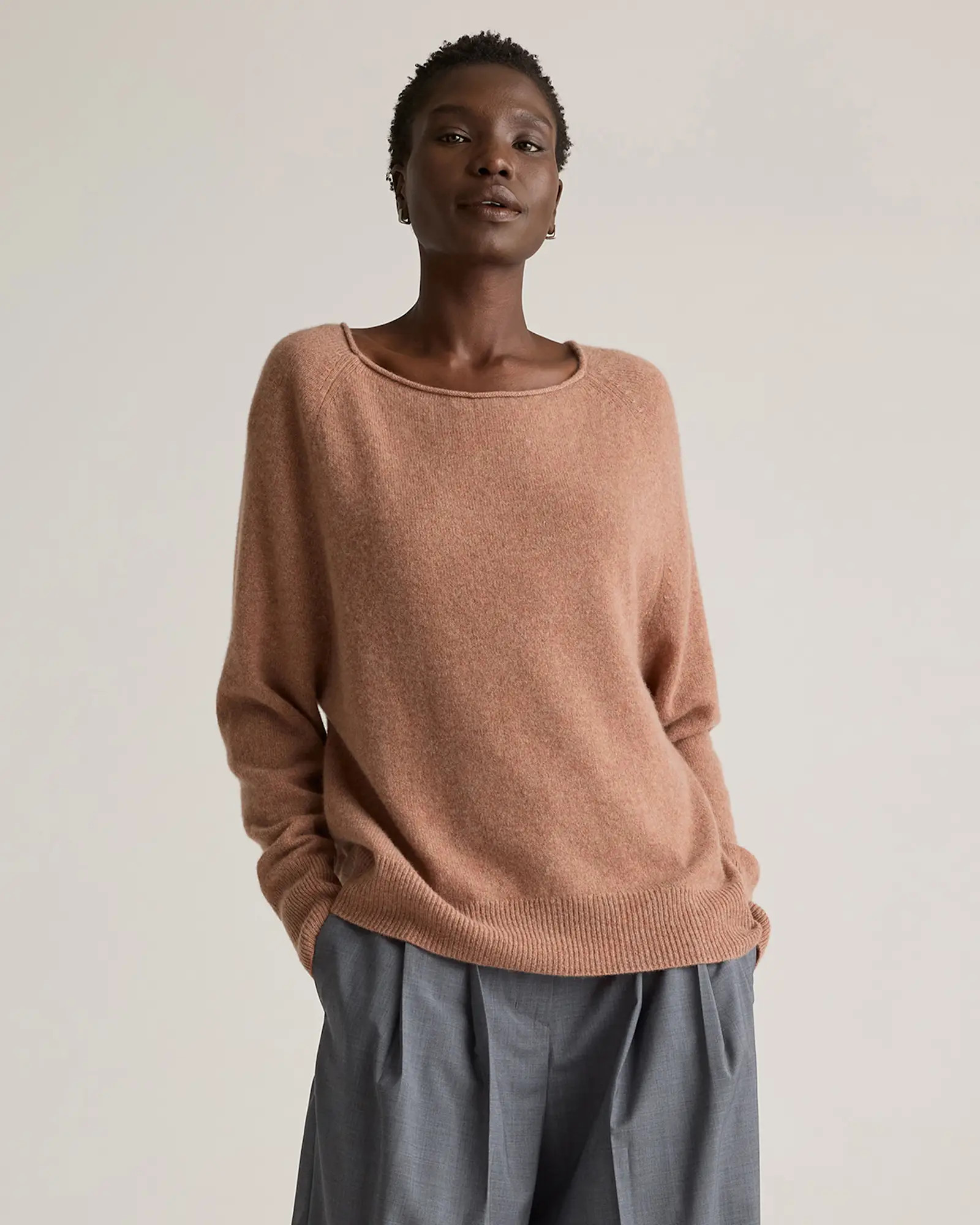 Mongolian Cashmere Boatneck Sweater | Quince