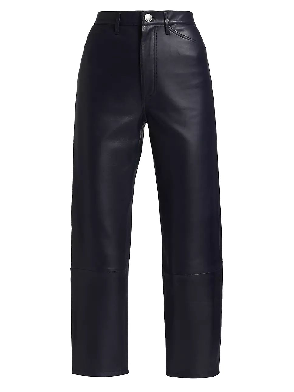 Straight-Leg Leather Pants | Saks Fifth Avenue