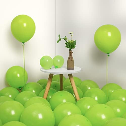 MOMOHOO Lime Green Balloons 12Inch/5Inch - 70Pcs Light Green Balloons Birthday Ballons Safari Bal... | Amazon (US)