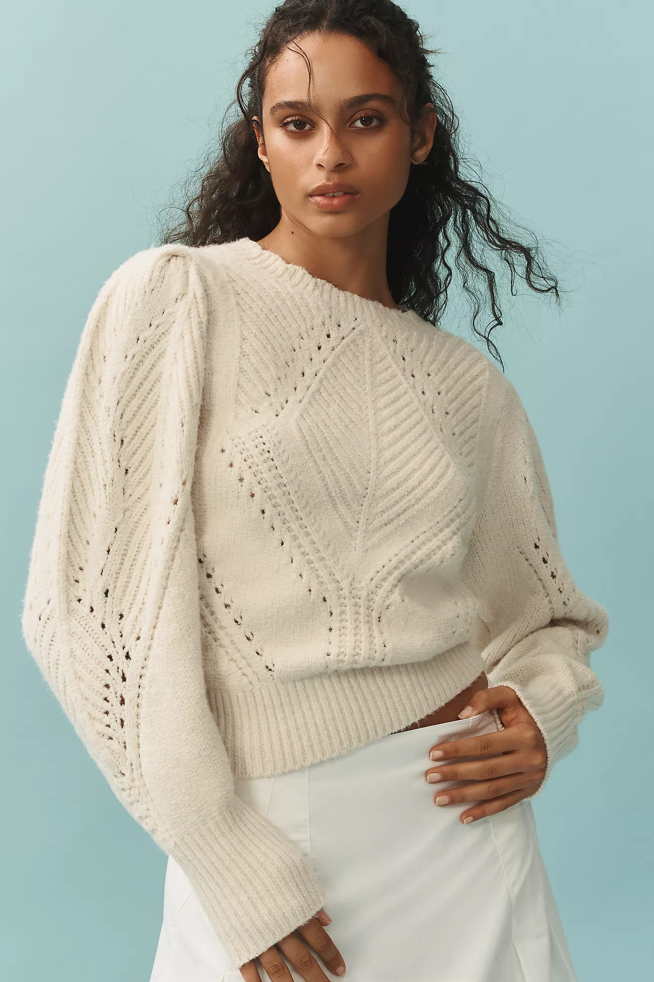 By Anthropologie Scalloped Collar Sweater | Anthropologie (US)