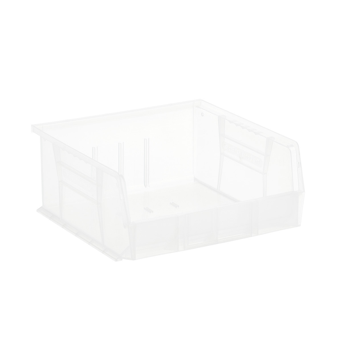 Wide Stackable Plastic Utility Bin Clear | The Container Store