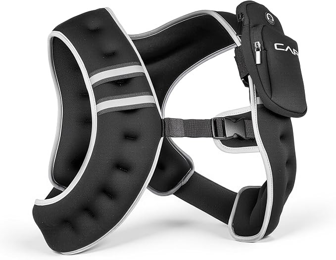 CAP Weighted Vest for Women & Men 8-30lbs – Reflective Fitness Vest for Walking, Running, Cardi... | Amazon (US)