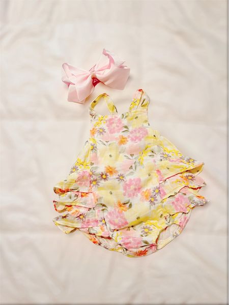 Baby girl summer floral bubble, ruffle butt bodysuit 

#LTKFindsUnder50 #LTKFindsUnder100 #LTKBaby