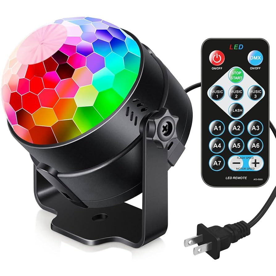 Luditek Sound Activated Party Lights with Remote DJ Lighting, Disco Ball Strobe Stage Light for H... | Amazon (US)