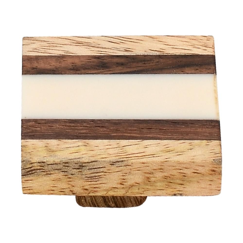 Mascot Hardware Fusion Striped 1-4/7 in. Wood Cabinet Knob | The Home Depot