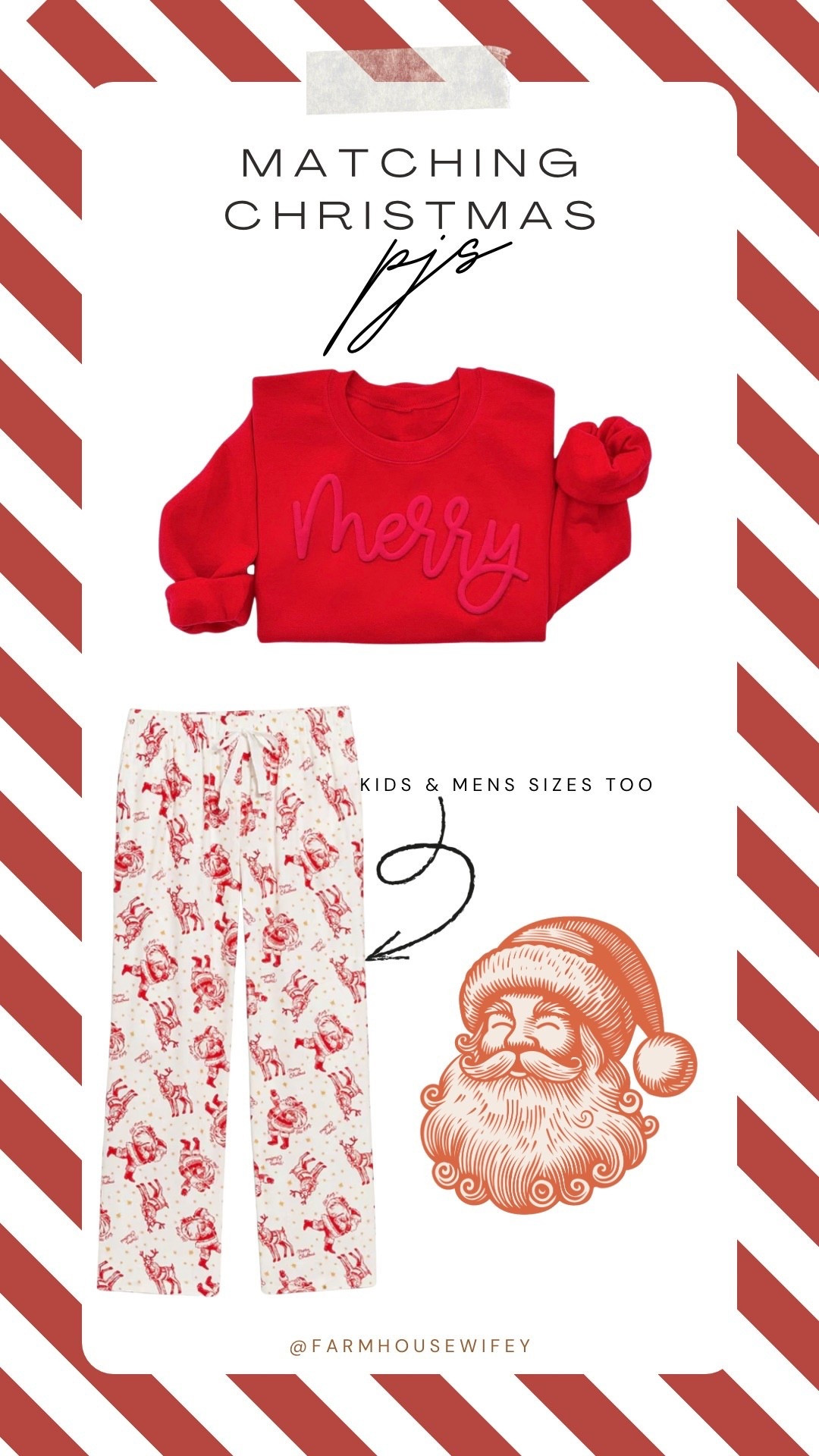 Traditional vintage Christmas pajama vibe for the family or the girls 

#LTKMidsize #LTKHoliday #LTKFamily