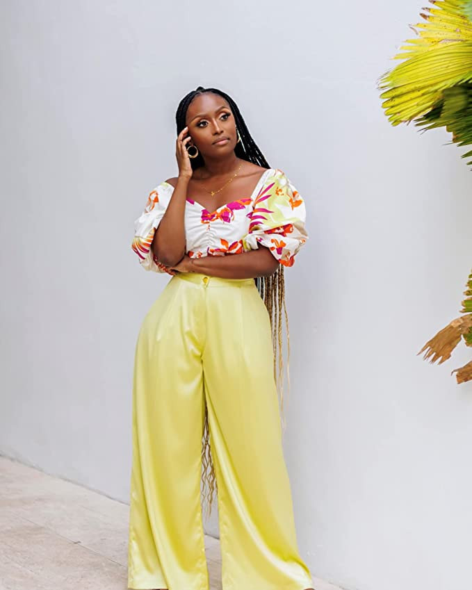 The Drop Women's Pale Green Wide Leg Satin Pant by @tenickab | Amazon (US)