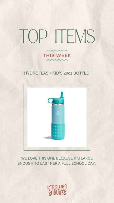 20oz slim kid’s water bottle! Perfect for kids in school all day 👏🏽

#LTKfamily #LTKBacktoSchool #LTKkids