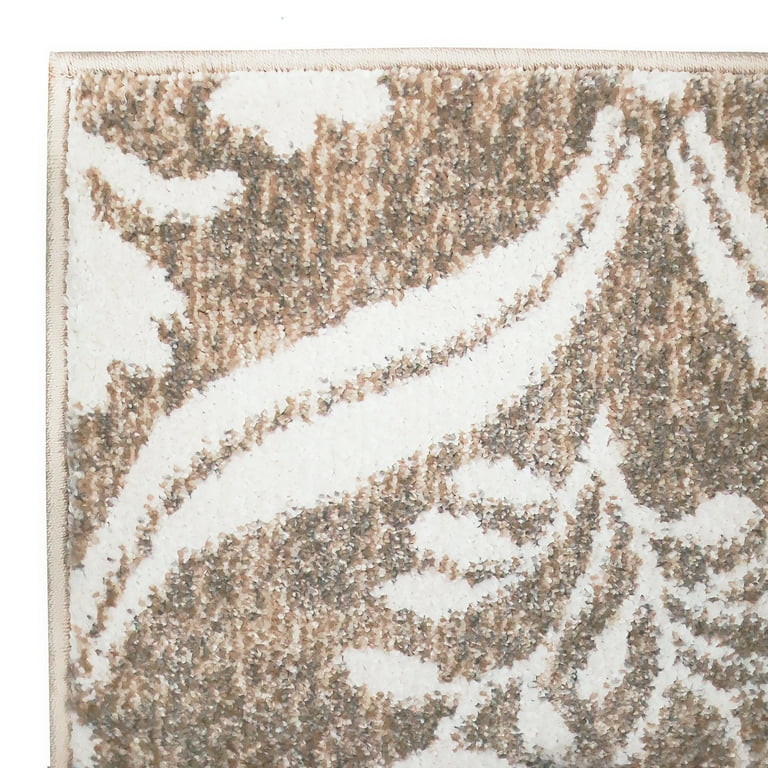 My Texas House Willow 5'3" x 7' Taupe Grey Floral Indoor Area Rug | Walmart (US)