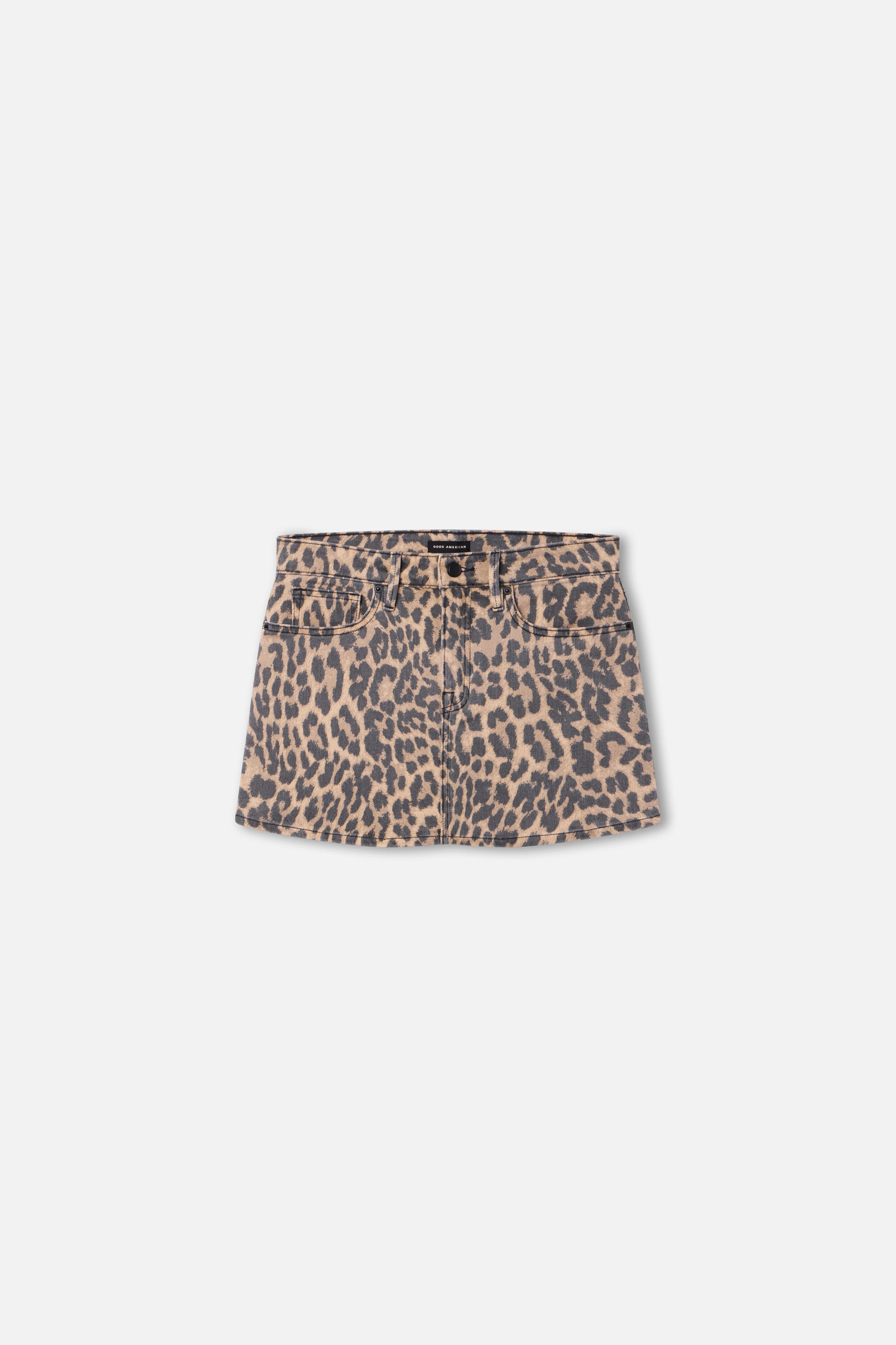 LEOPARD GOOD 90S MINI SKIRT | LUCKY LEOPARD001 - GOOD AMERICAN | Good American
