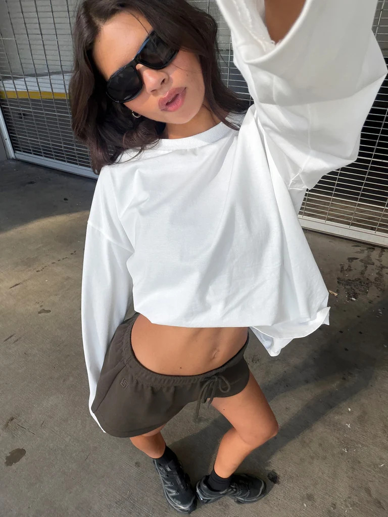 Settle Down Long Sleeve Top White | Princess Polly US