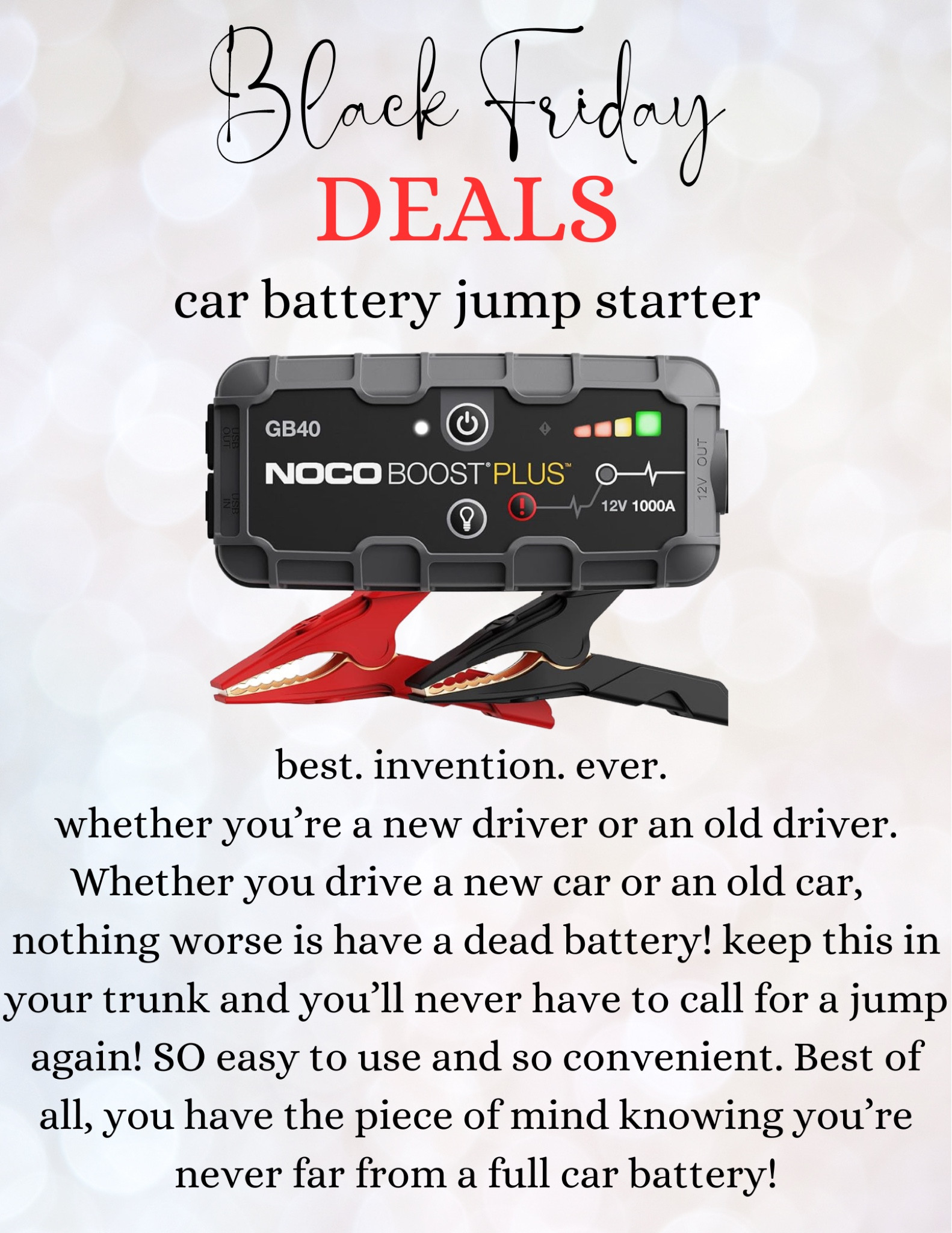 The best jump starter for your car!

#LTKGiftGuide #LTKtravel #LTKCyberWeek