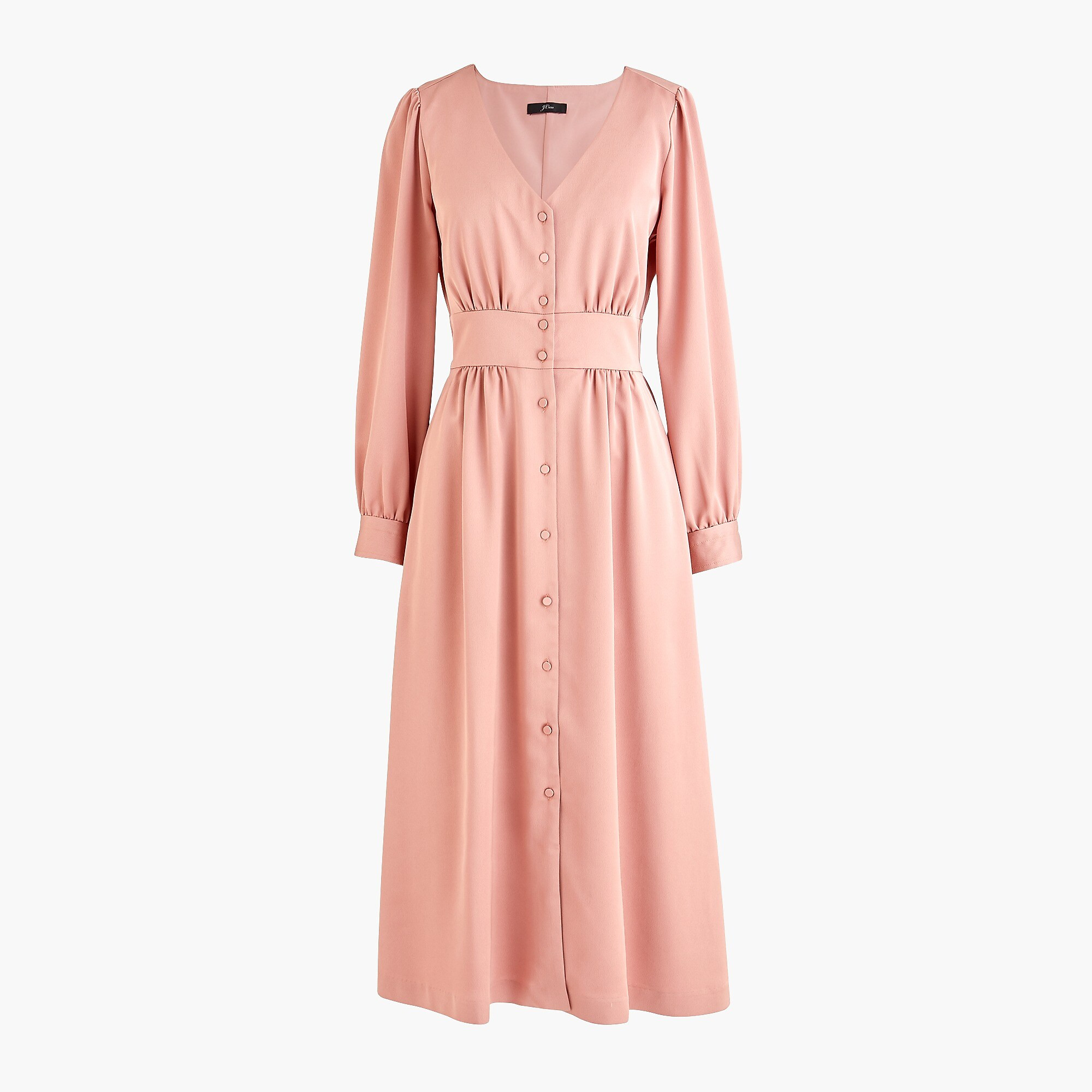 Button-front A-line midi dress | J. Crew US