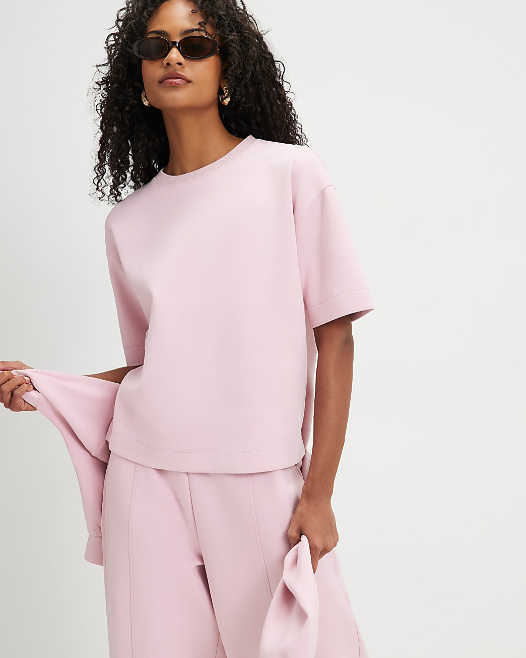 Pink Premium T-Shirt | River Island UK & IE