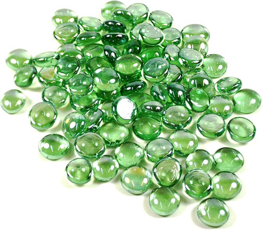WGV Flat Marbles, Pebbles, Glass Gems for Vase Fillers, Party Table Scatter, Wedding, Decoration,... | Amazon (US)