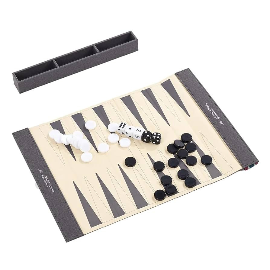 Backgammon Set for Adults, Backgammon Travel Set, Wrinkle-Resistant Foldable Chess and Checkers, ... | Amazon (US)