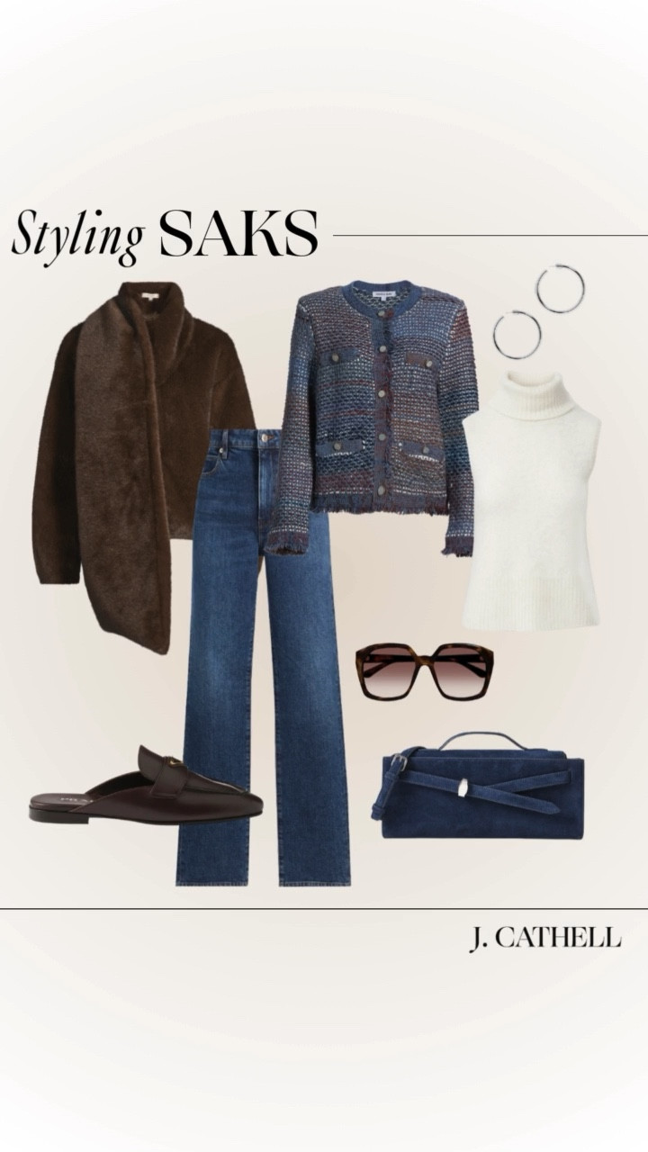 Elevated layers, timeless silhouettes, and pieces that instantly make an outfit feel polished 🤍 From tailored blazers and luxe outerwear to feminine knits and statement accessories, these are the kind of wardrobe staples that work season after season. Whether you’re styling everyday denim or dressing for winter events, it’s all about rich textures, thoughtful proportions, and effortless sophistication.

Shop these classic, wear-everywhere finds that make getting dressed easy and chic.

@saks #saks #sakspartner

#WinterStyleInspo #ElevatedEveryday #ChicLayers #ClassicStyleWomen #TimelessWardrobe #WomenOver30Style #LuxuryFinds #JCathell

#LTKHoliday #LTKOver40 #LTKootd