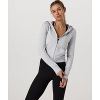 Vuori Halo Mini Full Zip Hoodie | Pale Grey Heather | Medium | Vuori Clothing (US & Canada)