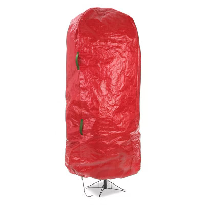 Whitmor Christmas Standing Tree Bag: Red Plastic Storage for Trees, 90" Height, 163.33 Volume Cap... | Target