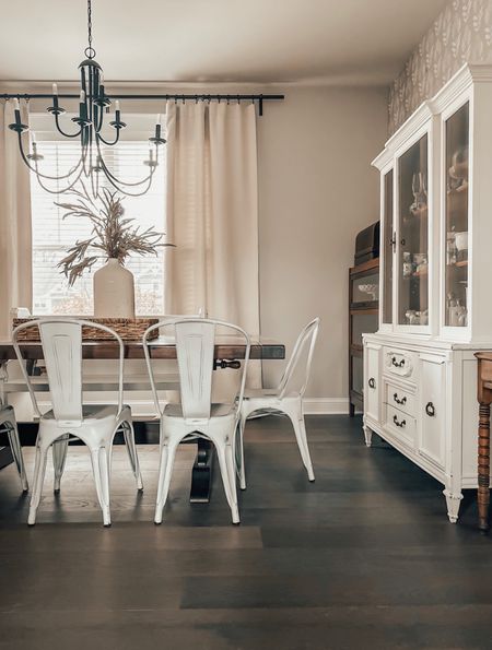 Dining Room Details! The best curtains at a steel! The metal chairs are great for kiddos and so easy to clean.

Dining Room, Table, Dining Chair, Chair, Chandelier, Farmhouse, Modern Farmhouse Dining, Hutch, Curtains, Target Home, Wayfair

#LTKhome #LTKunder100 #LTKFind