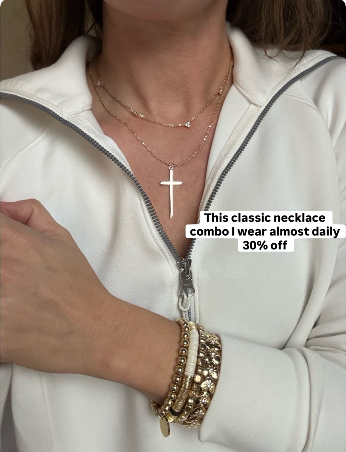 My classic necklaces are on sale! Wear this combo almost daily. Goes with everything and quality is amazing great gift idea #giftsforher #giftguide #necklaces 

#LTKCyberWeek #LTKHoliday #LTKGiftGuide