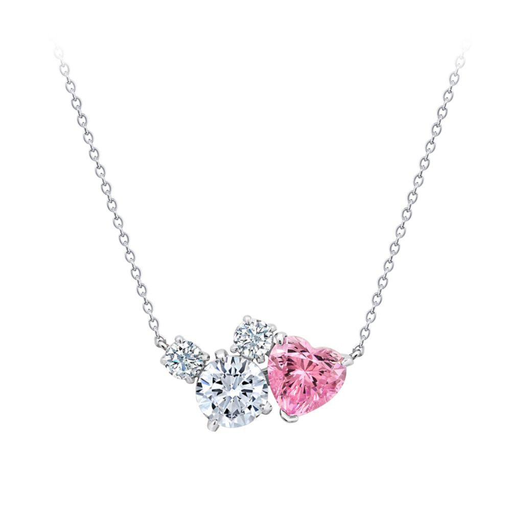 Mickey Mouse Icon and Heart Necklace by CRISLU | Disney Store