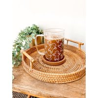 Christmas Gingerbread Man Themed Large Mug Glass | Mug Perfect Present Gift Xmas Gift Present Idea | Etsy (US)