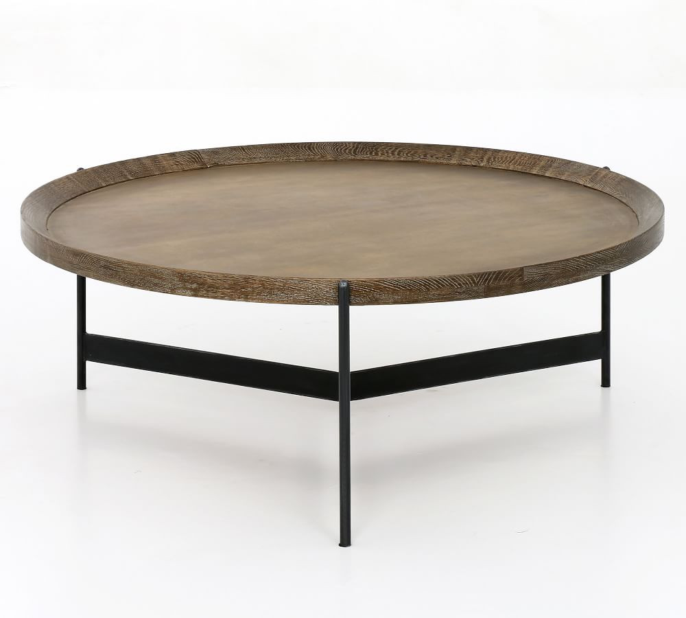 Norcross 40&amp;quot; Round Coffee Table | Pottery Barn (US)