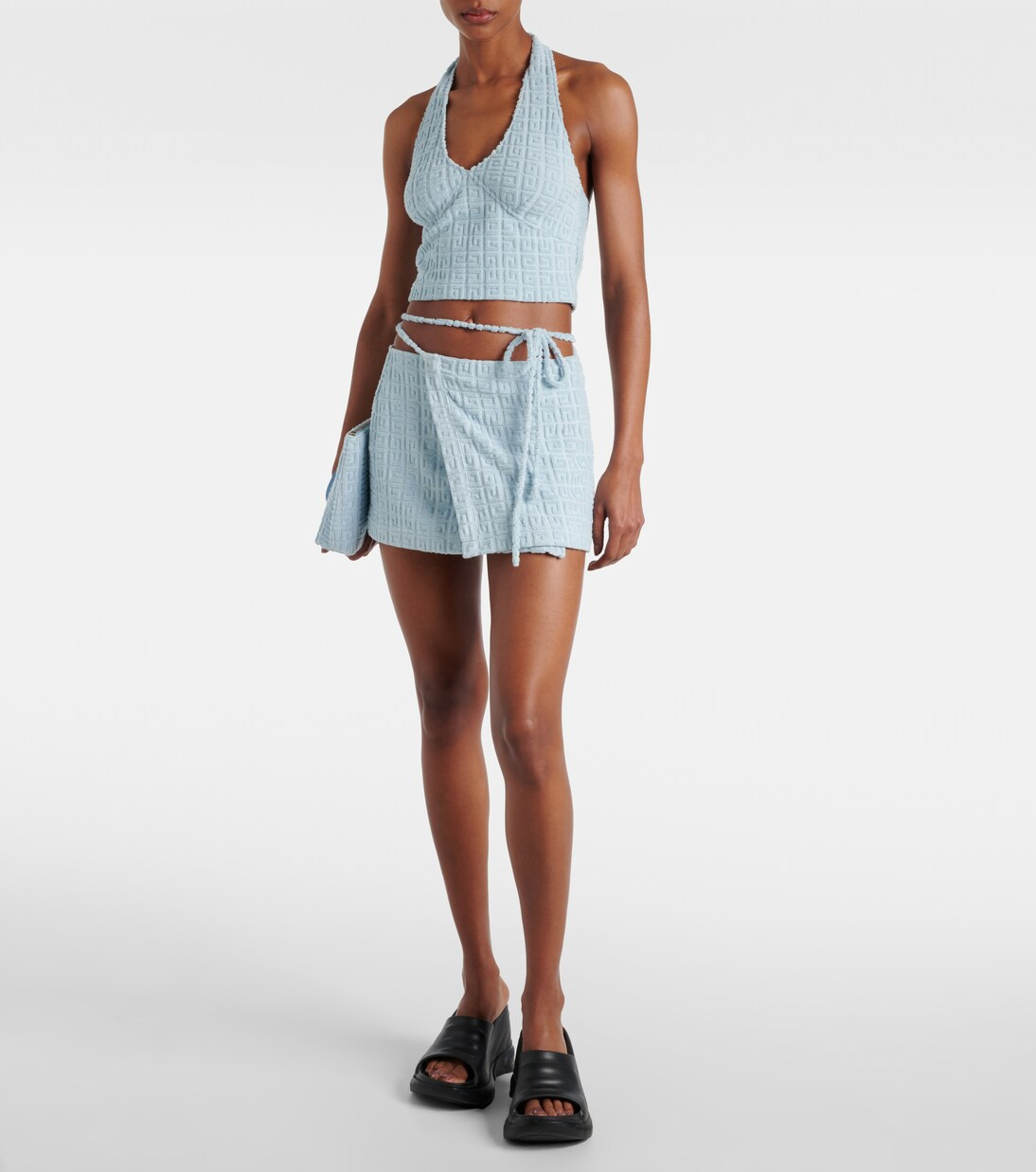 Plage 4G 코튼 블렌드 테리 랩 스커트 | Mytheresa (INTL)