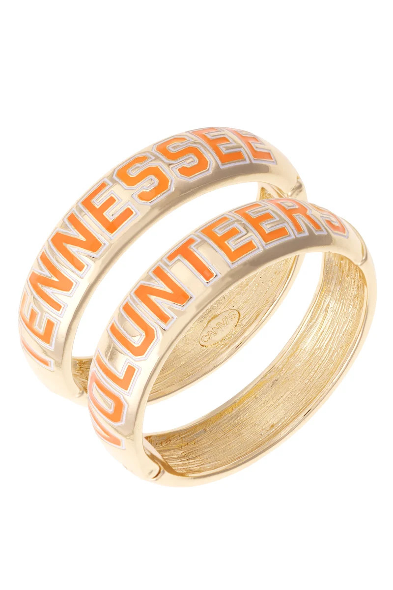 Tennessee Vols Polished Metal Hinge Bangle | CANVAS