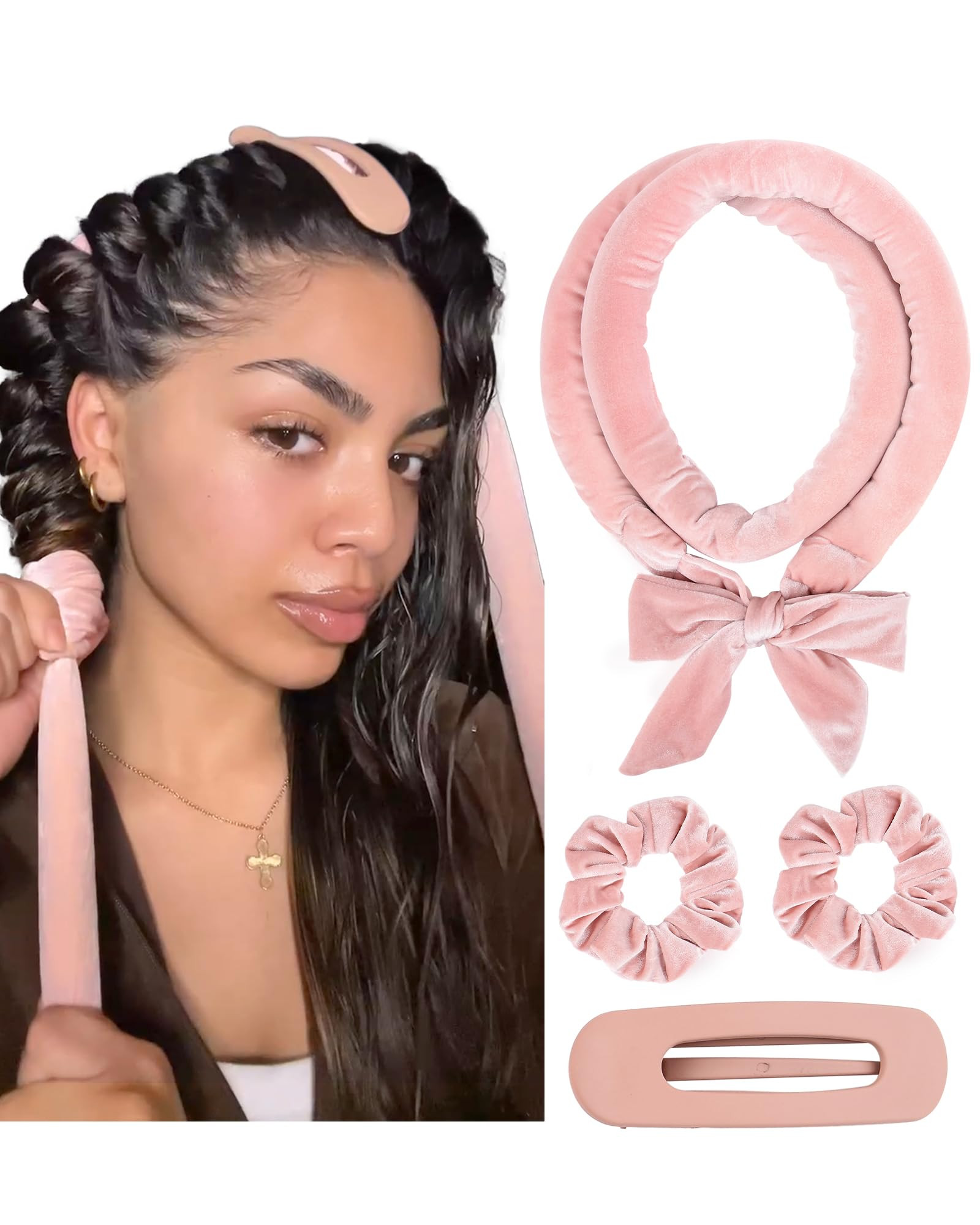 Yanibest Heatless Curls Overnight, Soft Heatless Hair Curler to Sleep in, No Heat Ribbon Wrap, He... | Amazon (US)