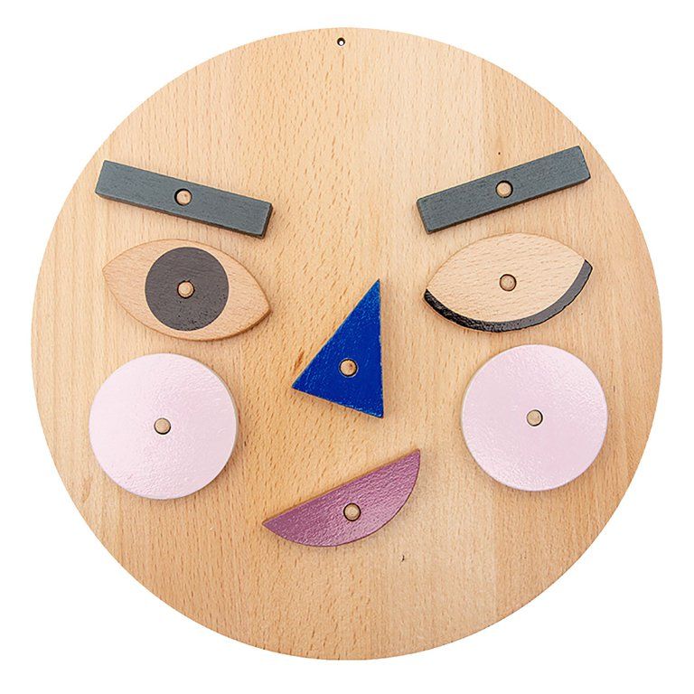 Fridja Wooden Face Puzzle For Toddler Toys Funny Puzzle Board Stacking Block Learning | Walmart (US)